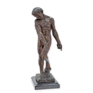 Exquisite Bronze Adam Statue Kunstvolle Bronzeskulptur eines Nackten Mannes