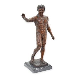 Hochwertige Bronzestatue David Detaillierte Skulptur eines Stehenden Mannes