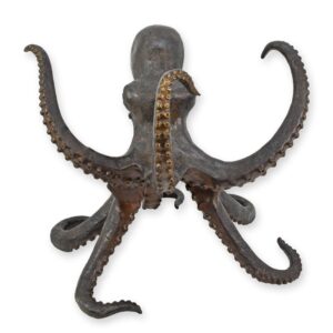 Detailreiche Bronze Oktopus Skulptur  Kunstvolle Meeresdekoration für Ihr Zuhause