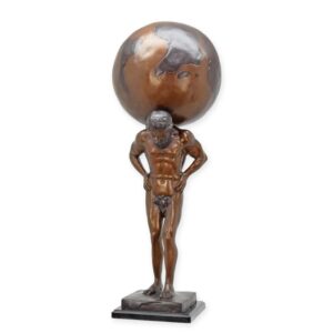 Exquisite Bronzeskulptur Atlas Meisterwerk der Griechischen Mythologie