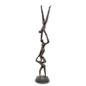 Exquisite Bronze Akrobatik Skulptur  Künstlerische Meisterwerke von Akrobaten