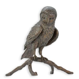 Hochwertige Bronze Eulenskulptur Detaillierte Kunst für Ihr Zuhause