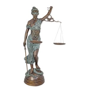 Hochwertige Bronze Justitia Skulptur  Detaillierte Statue für Ihr Zuhause