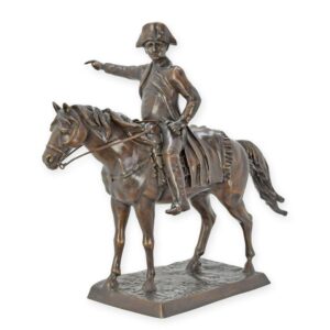 Historische Bronze Reiterstatue Napoleon Majestätische Skulptur zu Pferd entdecken