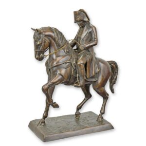 Exquisite Napoleon Reiterstatue Detaillierte Bronze Skulptur auf Pferd