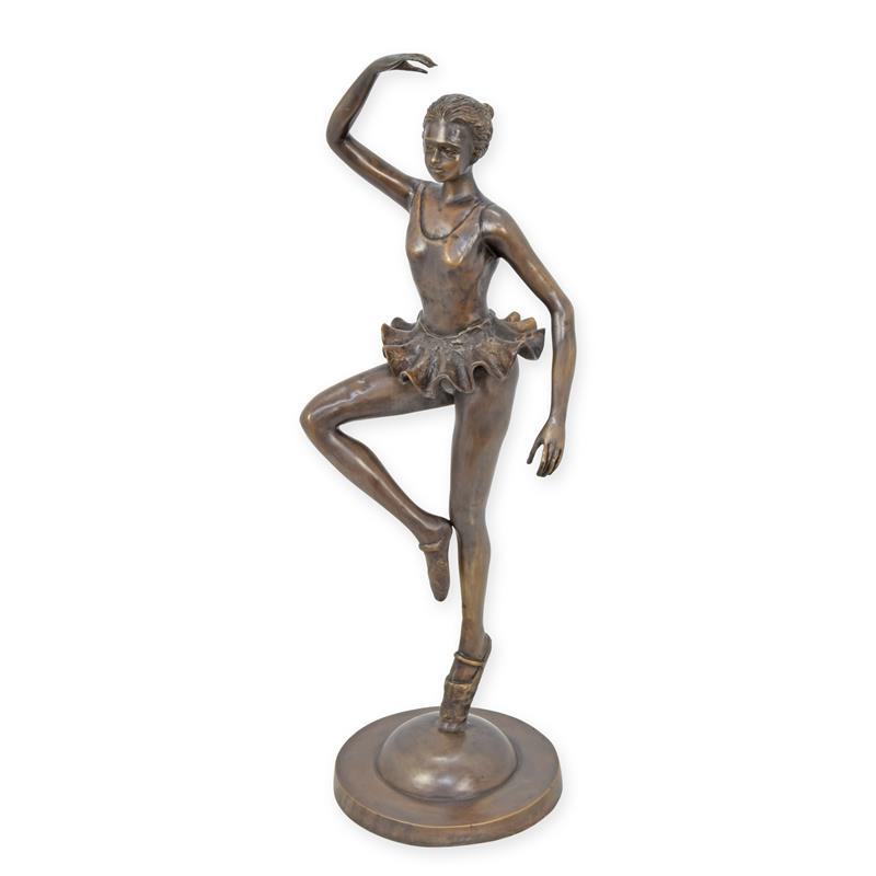 Elegante Bronze Ballettfigur Bronzeskulptur einer Tanzenden Ballerina 2