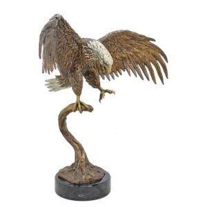 Hochwertige Bronze Adlerfigur Detaillierte Bronzeskulptur eines Adlers entdecken