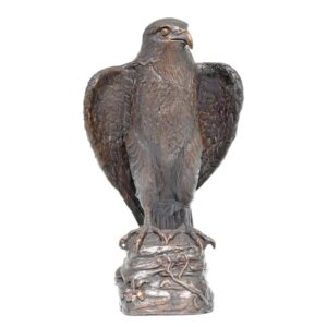 Realistische BronzeAdlerSkulptur mit Detaillierter Federstruktur