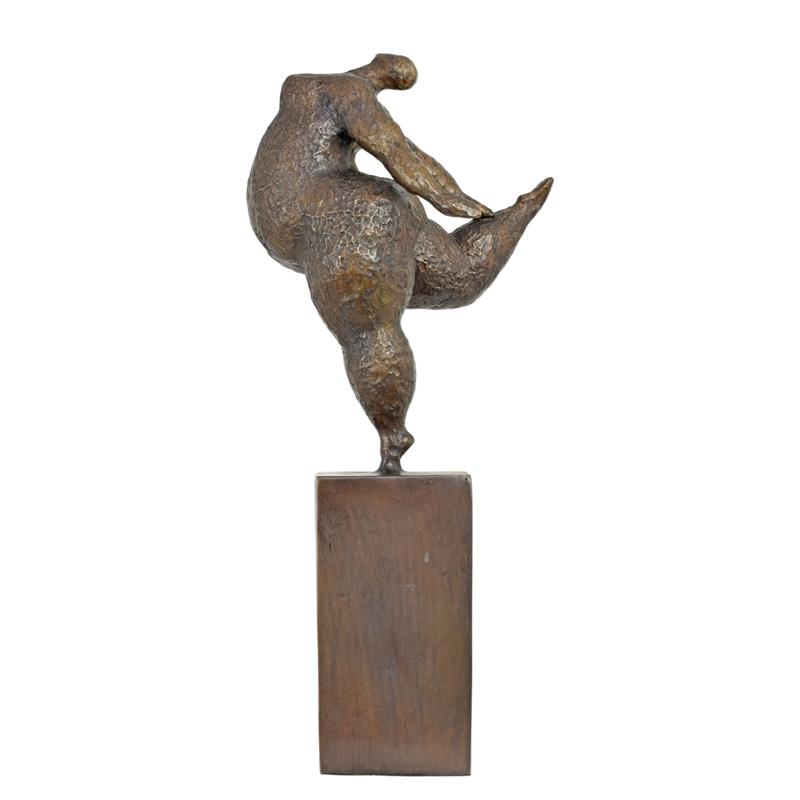 Elegante Bronze Tänzerin Skulptur Abstrakte Tanzkunst in Perfektion 2