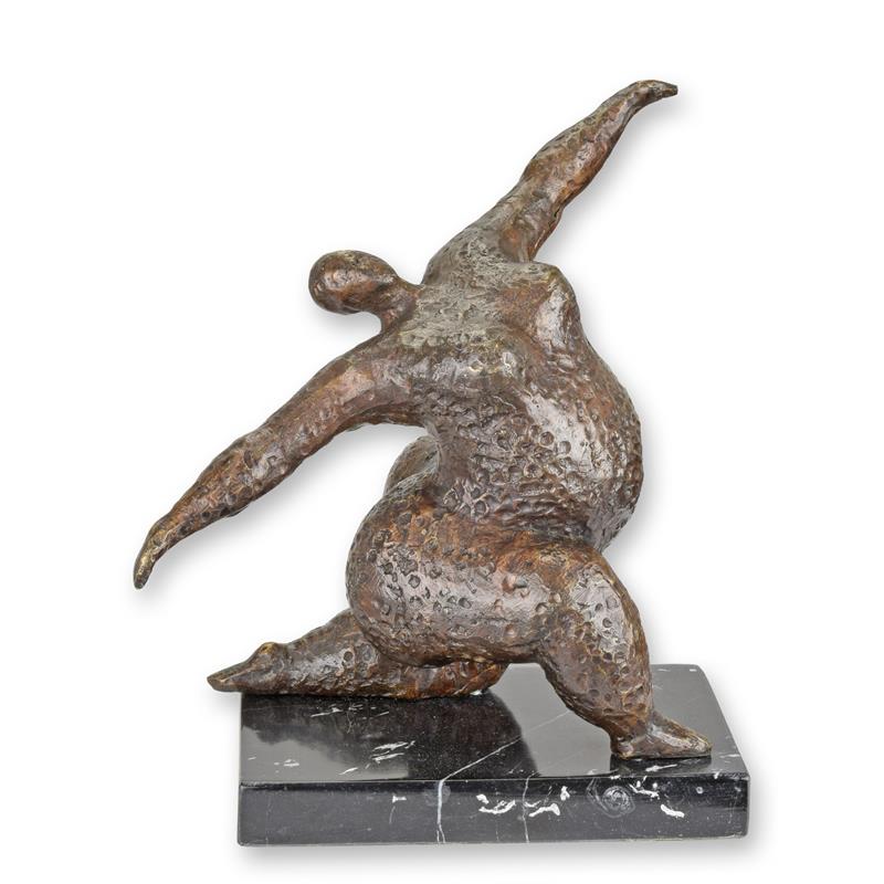 Abstrakte Bronze Tänzerin Skulptur Weiblicher Akt in Perfektion 2