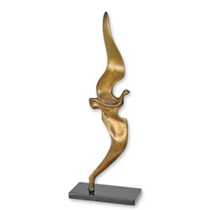 Abstrakte Bronzen Vogelskulptur  Einzigartiges Kunstwerk für Ihr Zuhause