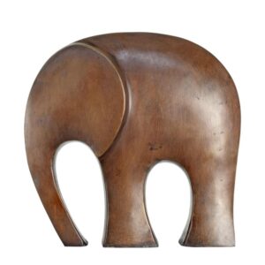 Exquisite Modernistische Bronzeelefantenskulptur im Zeitgenössischen Design