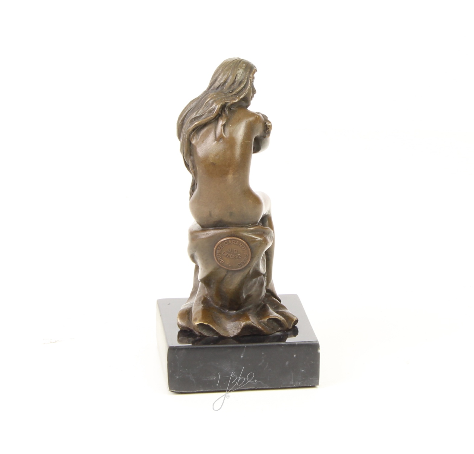 Elegante Bronze Frauenfigur Sitzende Skulptur einer Frau entdecken 16