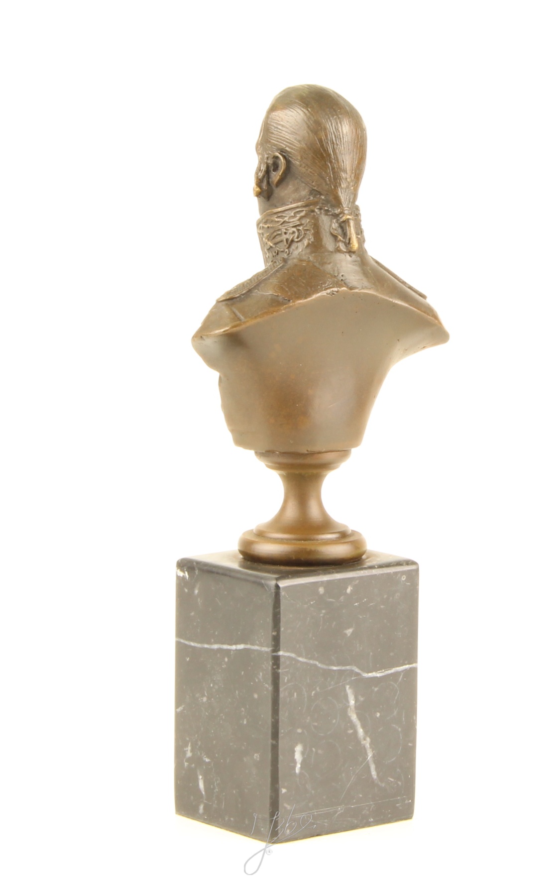 Exquisite Bronze Admiral Uschakow Büste auf Sockel Einzigartiges Kunstwerk 11