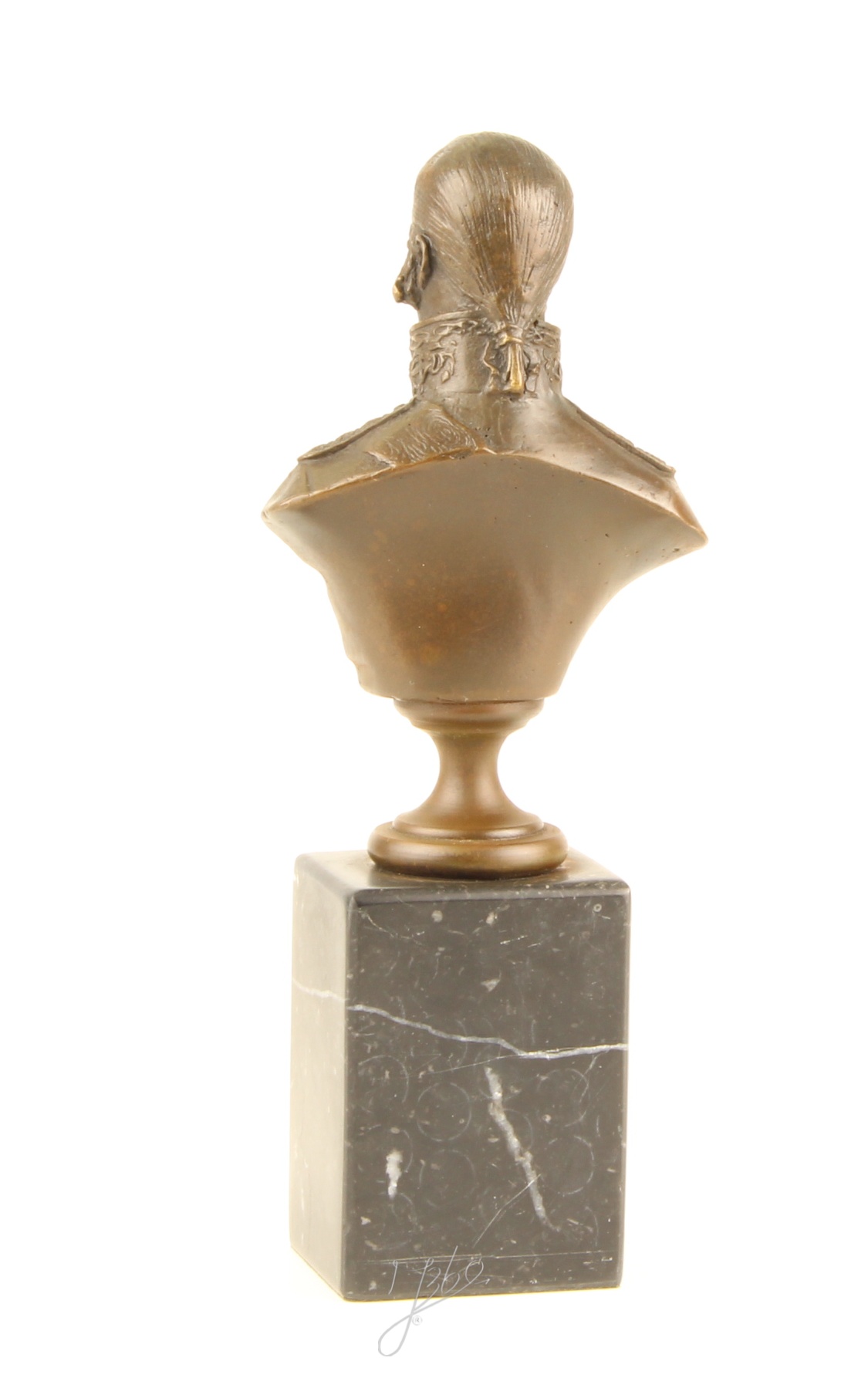 Exquisite Bronze Admiral Uschakow Büste auf Sockel Einzigartiges Kunstwerk 9
