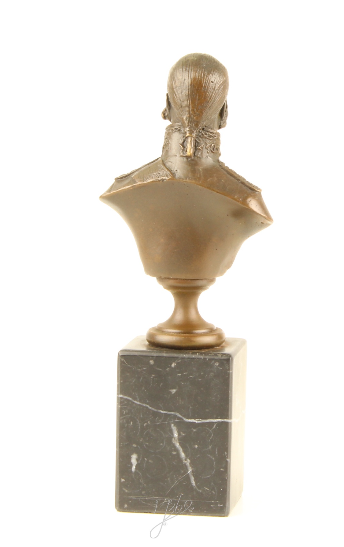 Exquisite Bronze Admiral Uschakow Büste auf Sockel Einzigartiges Kunstwerk 10