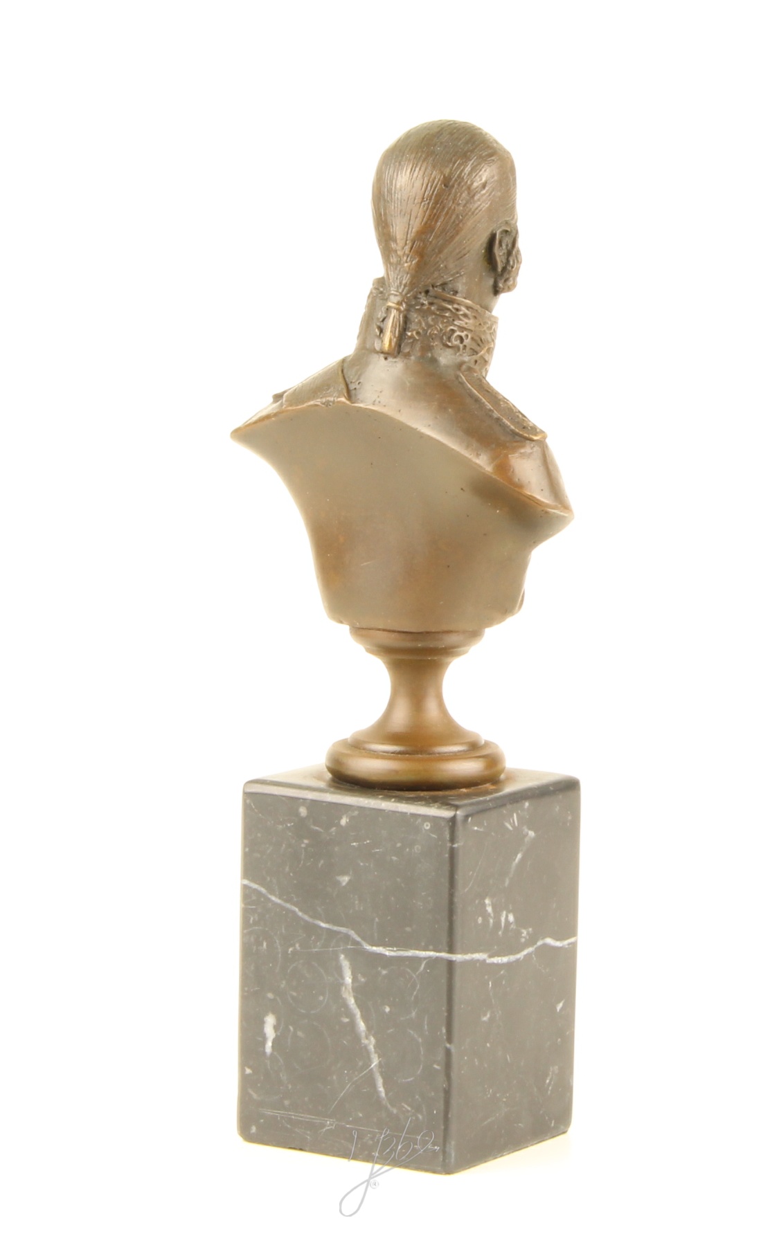Exquisite Bronze Admiral Uschakow Büste auf Sockel Einzigartiges Kunstwerk 12
