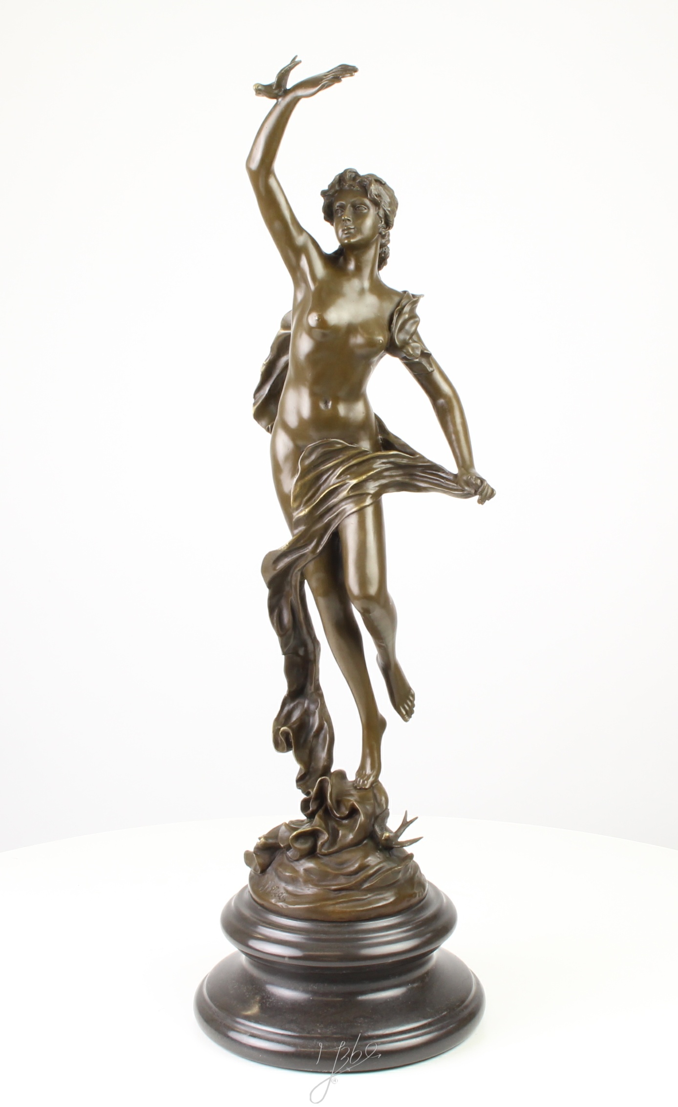 Exquisite Bronze Figur L’Aurore Detaillierte Tanzende Frau Skulptur 4