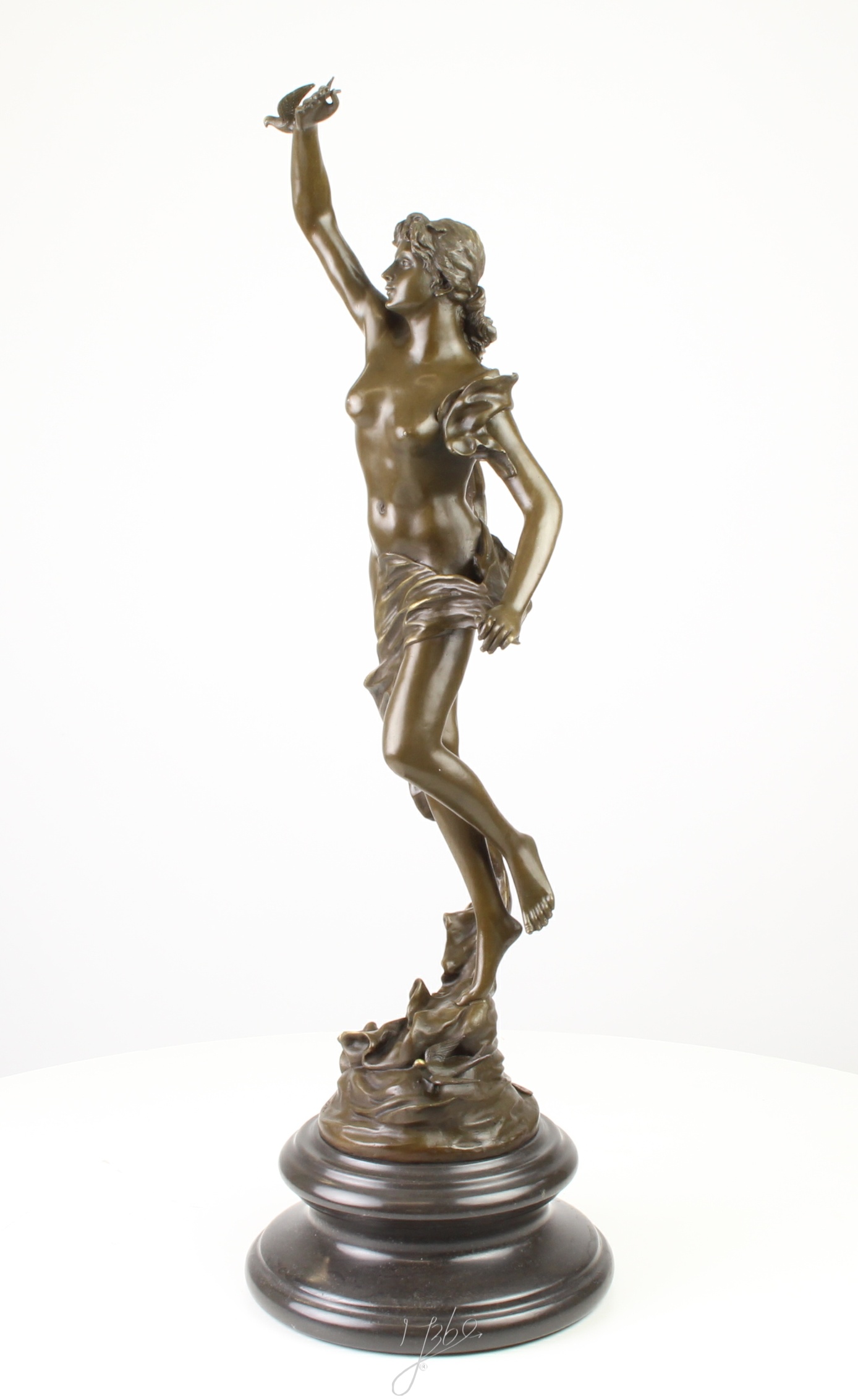 Exquisite Bronze Figur L’Aurore Detaillierte Tanzende Frau Skulptur 6