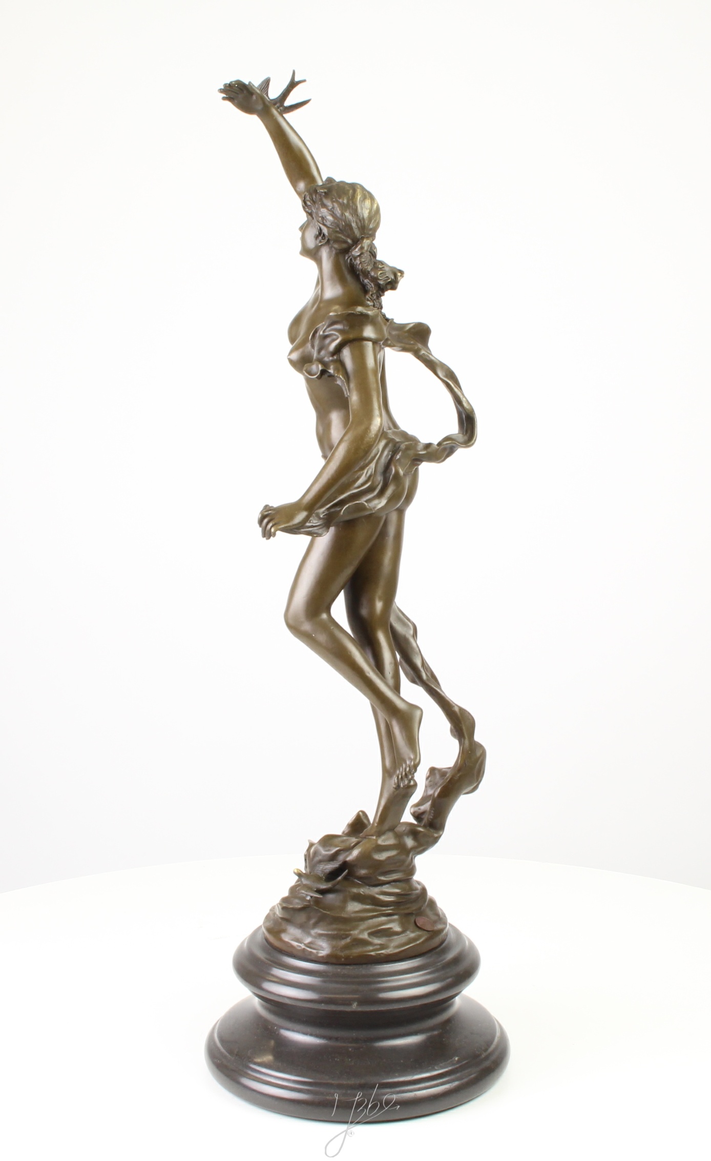 Exquisite Bronze Figur L’Aurore Detaillierte Tanzende Frau Skulptur 8