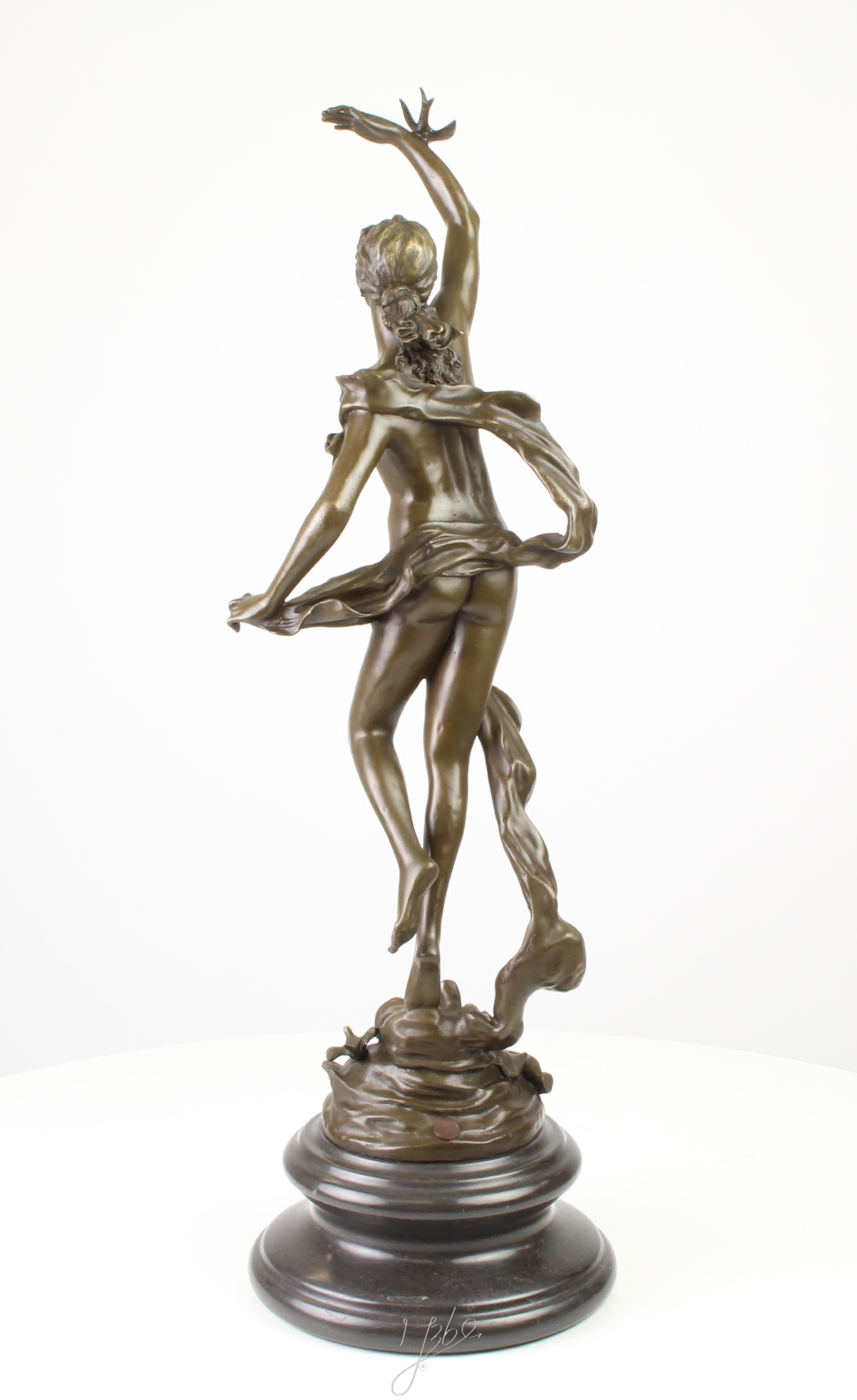 Exquisite Bronze Figur L’Aurore Detaillierte Tanzende Frau Skulptur 10