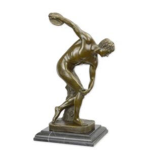 Antike Griechische Bronze Diskuswerfer Skulptur  Diskobolos Replik