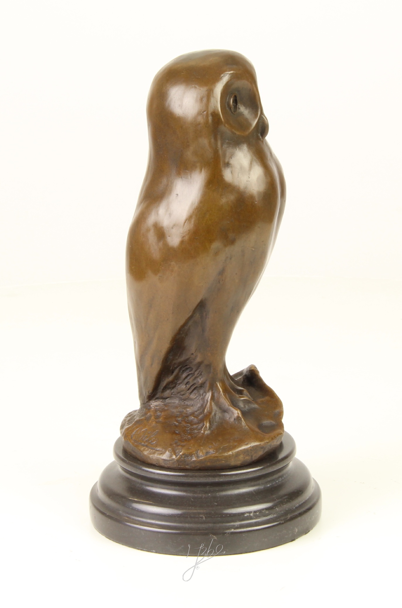 Detaillierte Bronze-Eulenskulptur Elegante Dekoration für Ihr Zuhause 15