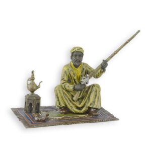 Detaillierte Bronze Jäger Skulptur eines arabischen Jägers exklusive Kunst