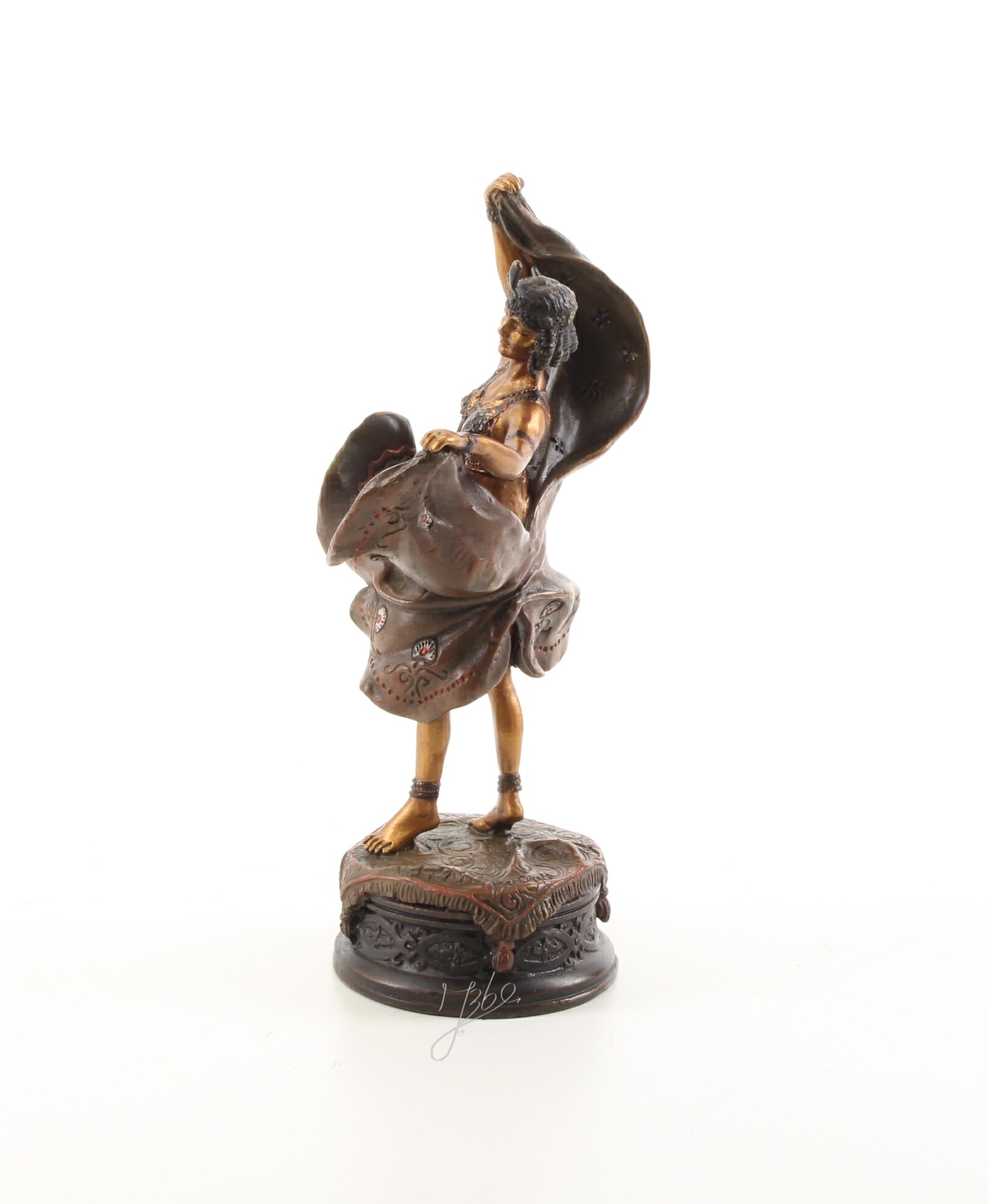 Elegante Bronze Tänzerin Skulptur Detaillierte Kunst einer tanzenden Frau 10