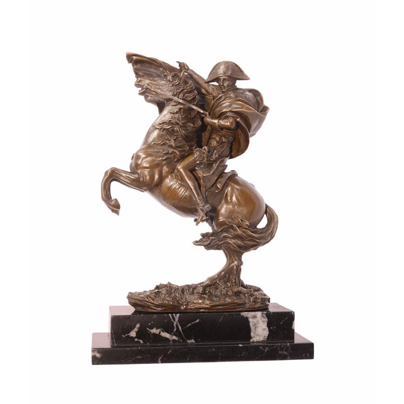 Elegante Bronzestatue Napoleon aufbäumendes Pferd Exquisite Skulptur 2