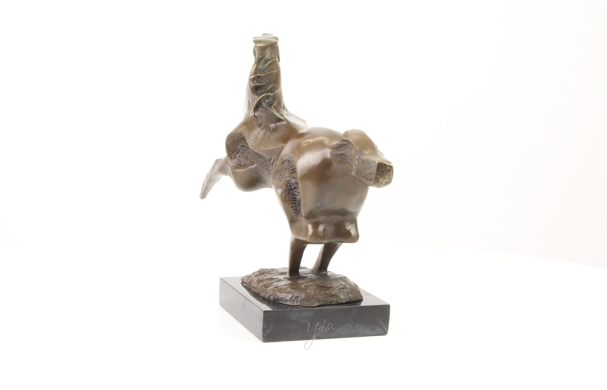 Abstrakte Modernistische Bronzeskulptur Galoppierendes Pferd entdecken 7