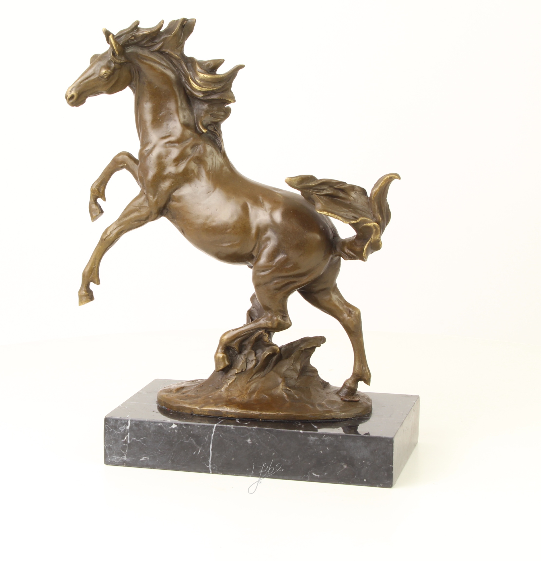 Exquisite Bronze Pferdefigur Detaillierte Pferdeskulptur für Sammler 3