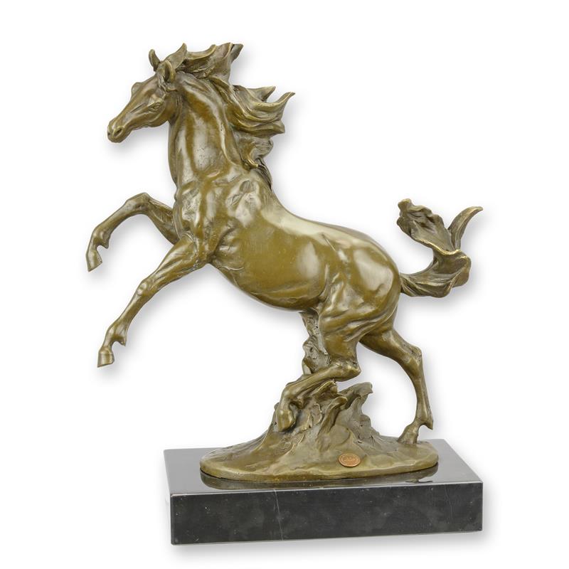 Exquisite Bronze Pferdefigur Detaillierte Pferdeskulptur für Sammler 2