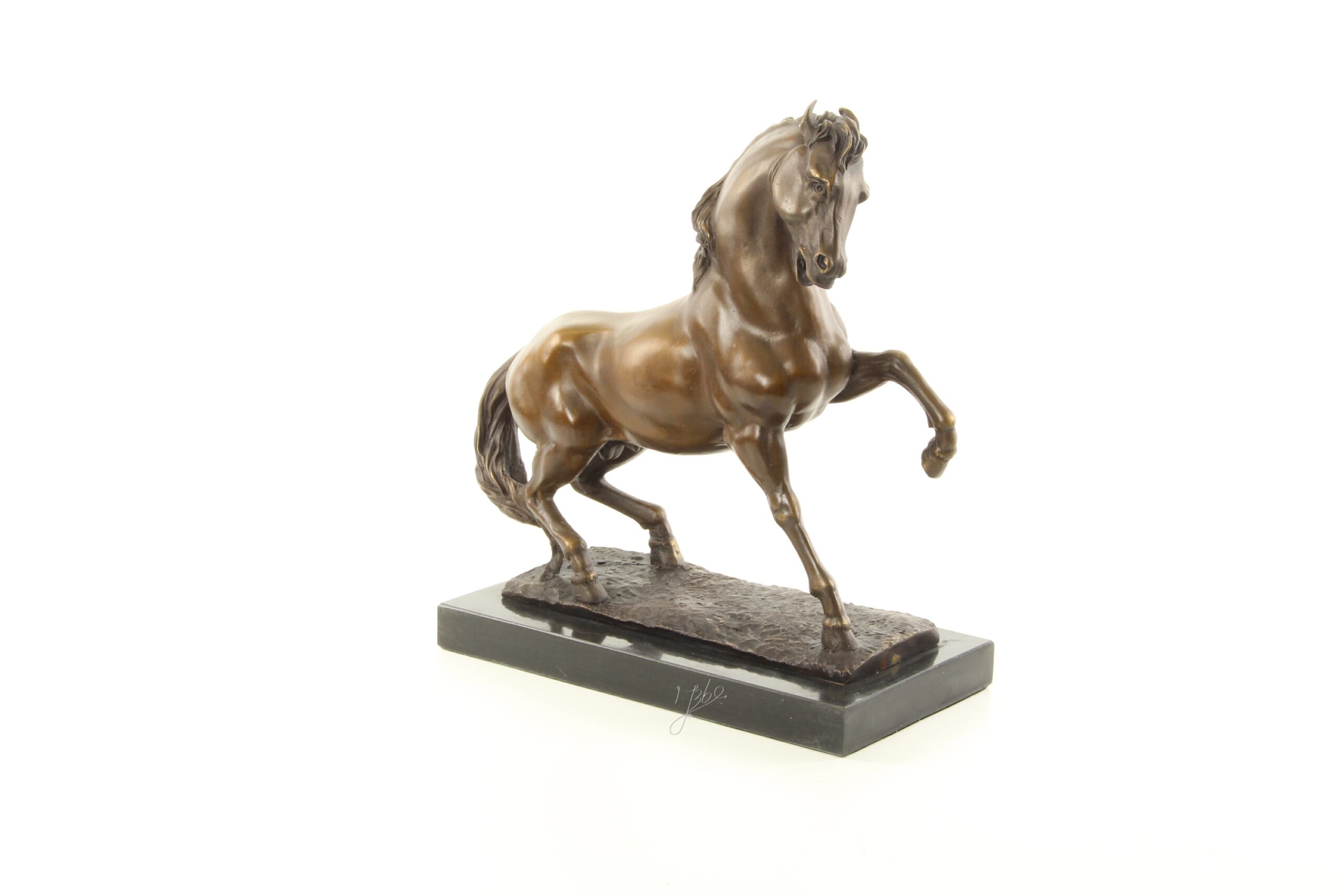 Dynamische Bronze Pferdeskulptur Atemberaubende Kunst für Ihr Zuhause 6