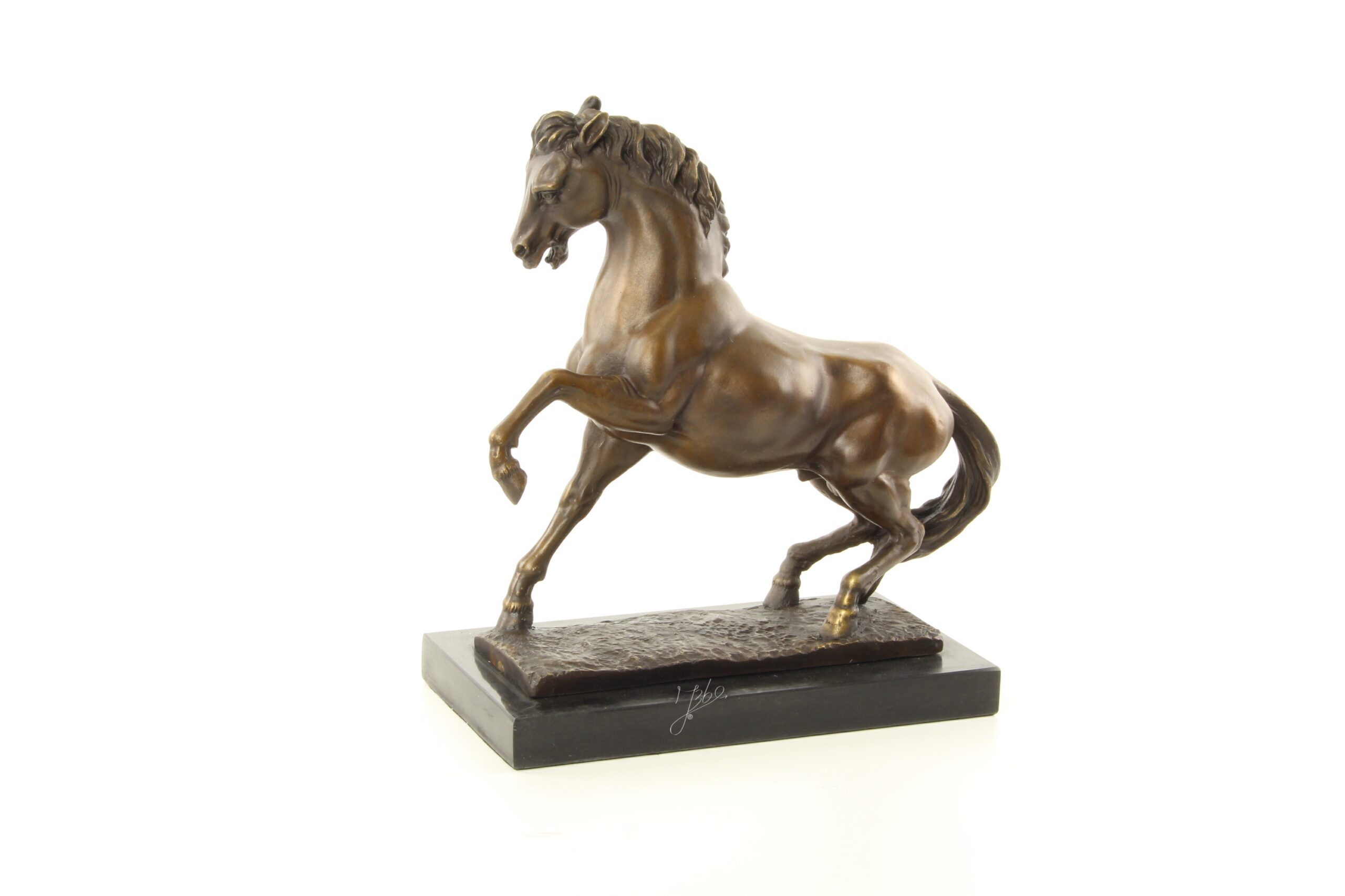 Dynamische Bronze Pferdeskulptur Atemberaubende Kunst für Ihr Zuhause 10