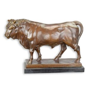 Hochwertige Bronze Stierskulptur  Detaillierte Kunst für Ihr Zuhause