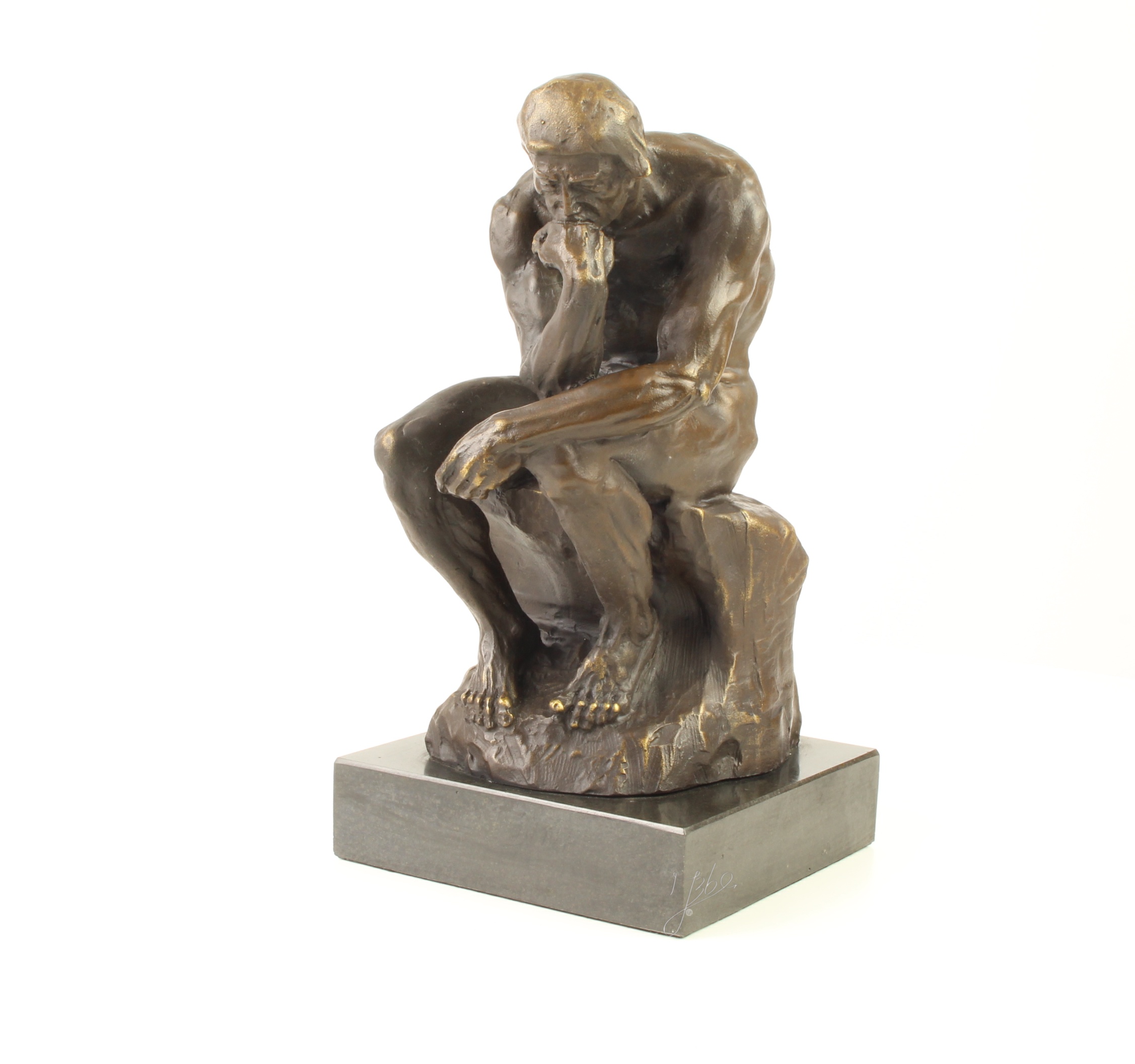 Hochwertiges Bronzedenkmal Bronzeskulptur Der Denker kaufen 3