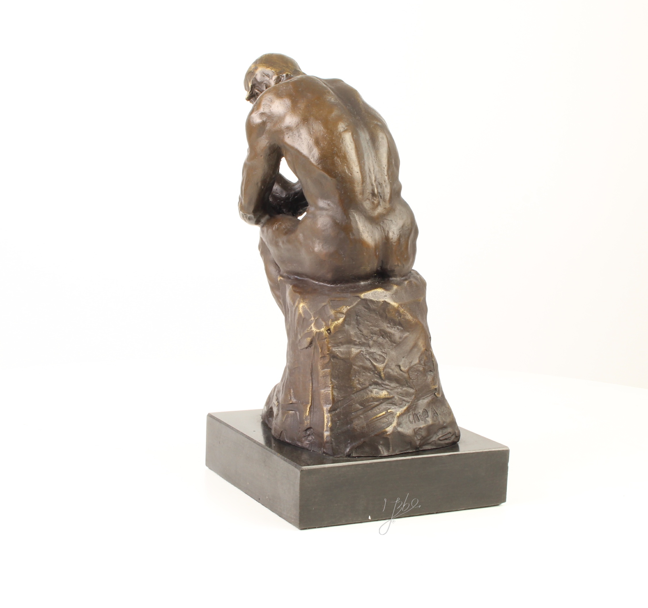 Hochwertiges Bronzedenkmal Bronzeskulptur Der Denker kaufen 9