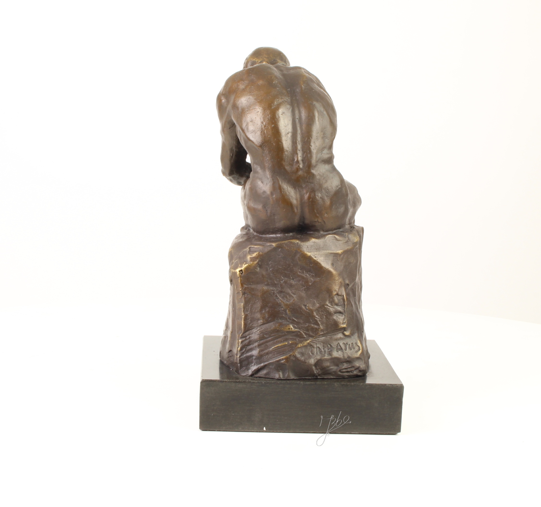 Hochwertiges Bronzedenkmal Bronzeskulptur Der Denker kaufen 7