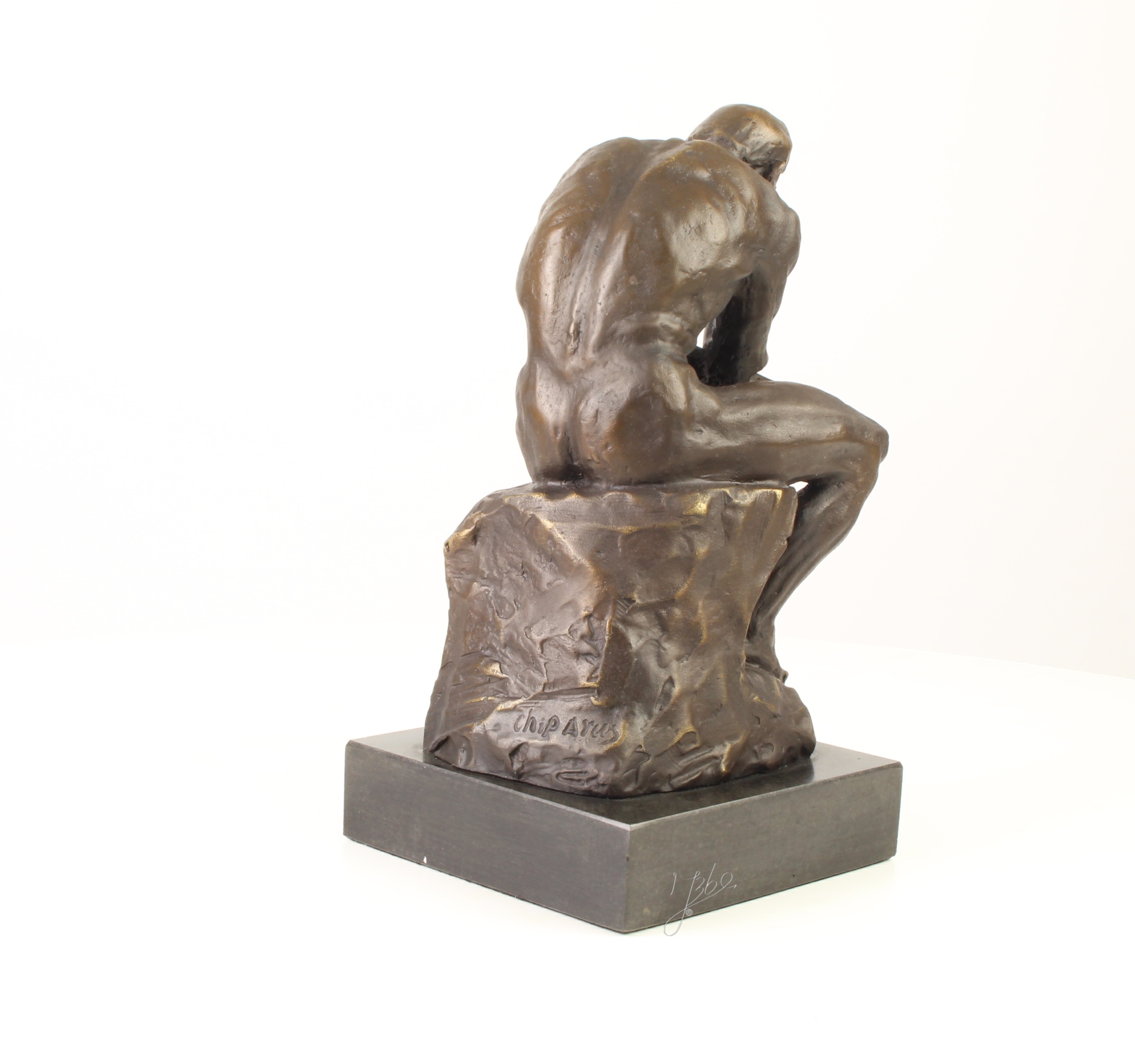 Hochwertiges Bronzedenkmal Bronzeskulptur Der Denker kaufen 12