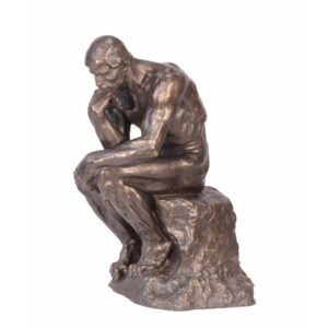 Stilvolle Bronze Skulptur des nachdenklichen Mannes einzigartiges Denkmal
