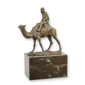 Handgefertigte Bronze Kamelreiter Skulptur Einzigartiges Kunstwerk entdecken