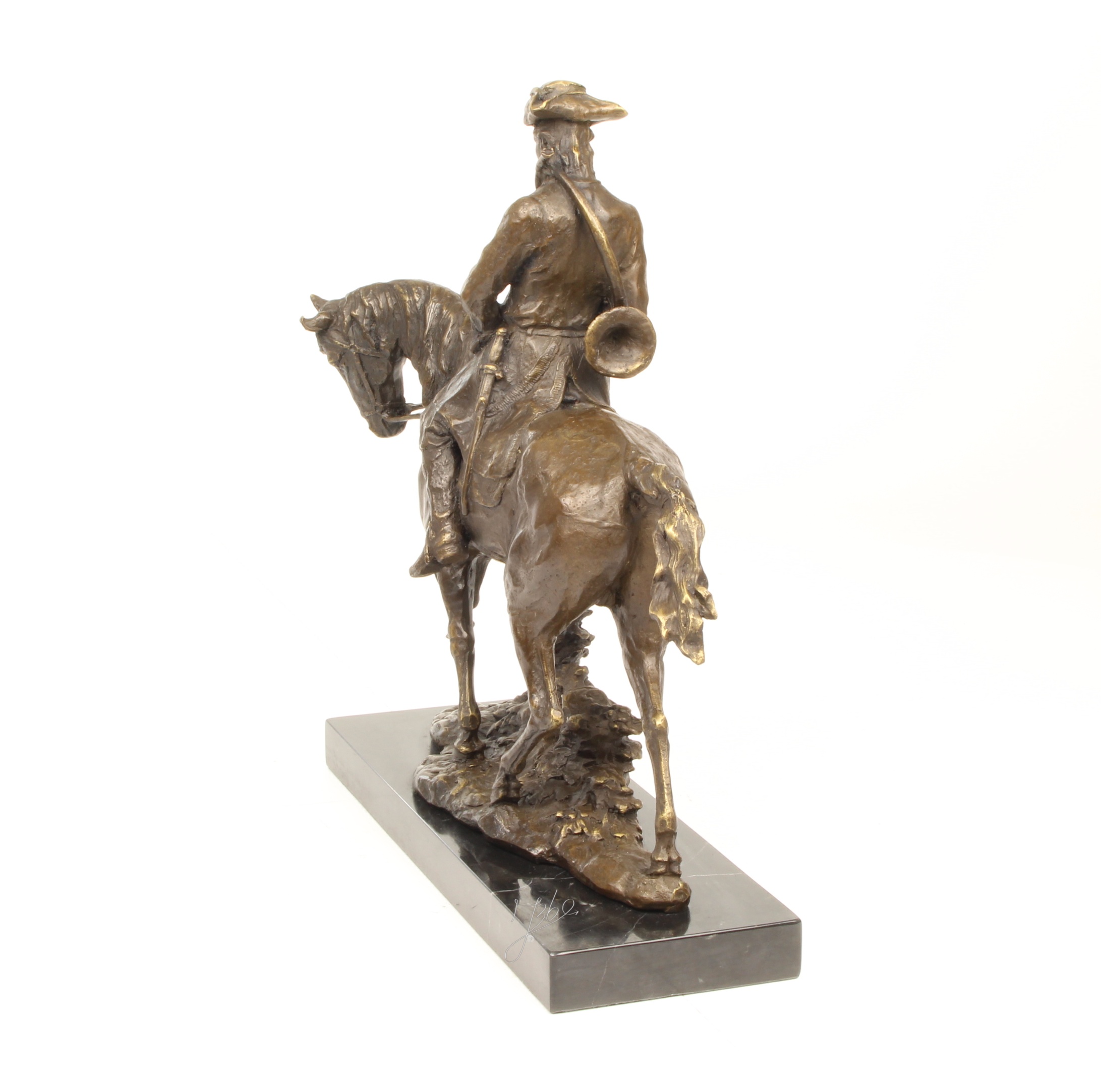 Exquisite Bronze Reiterstatue Louis XV Edle Skulptur Reiter auf Pferd 7