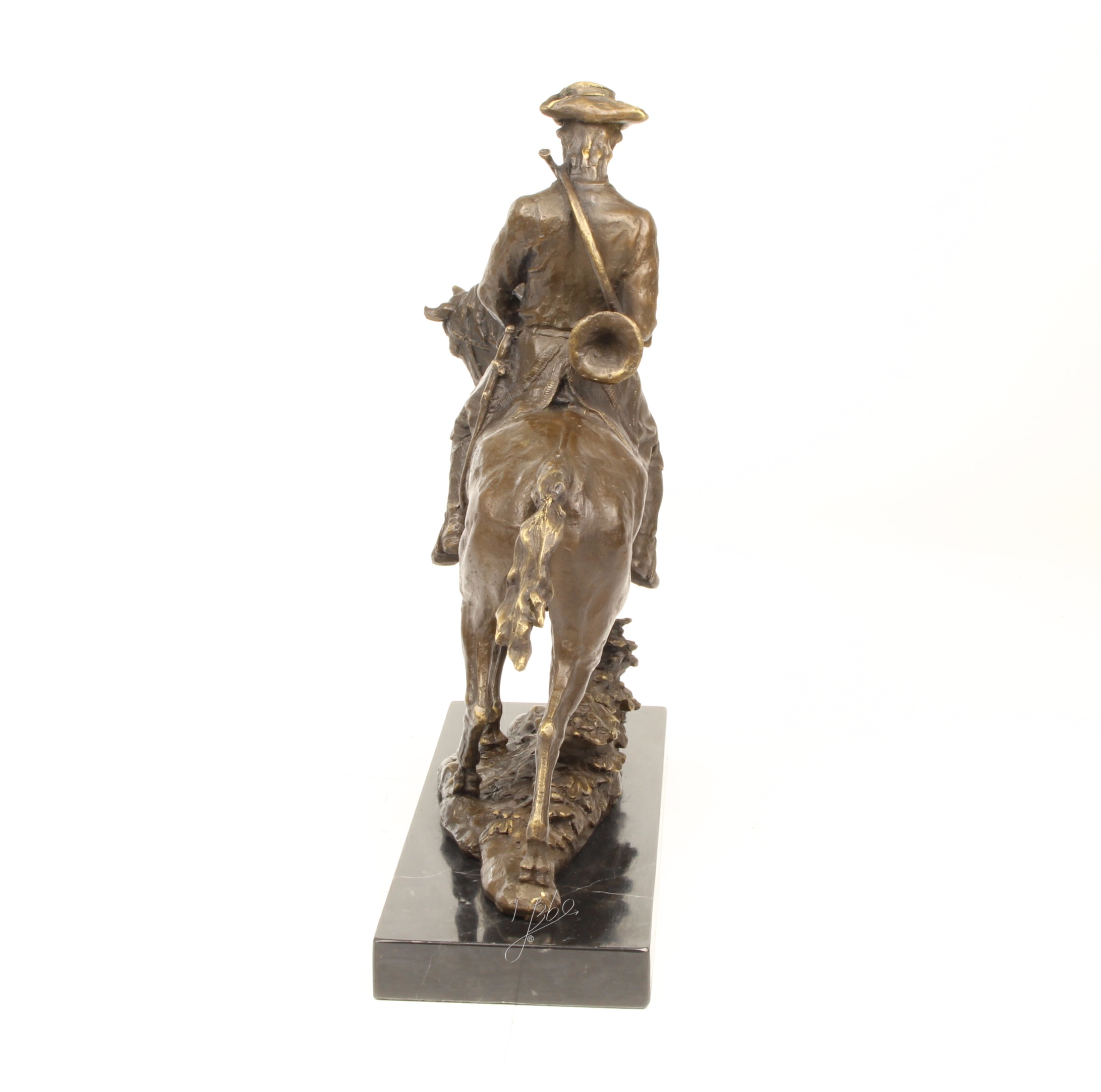 Exquisite Bronze Reiterstatue Louis XV Edle Skulptur Reiter auf Pferd 4