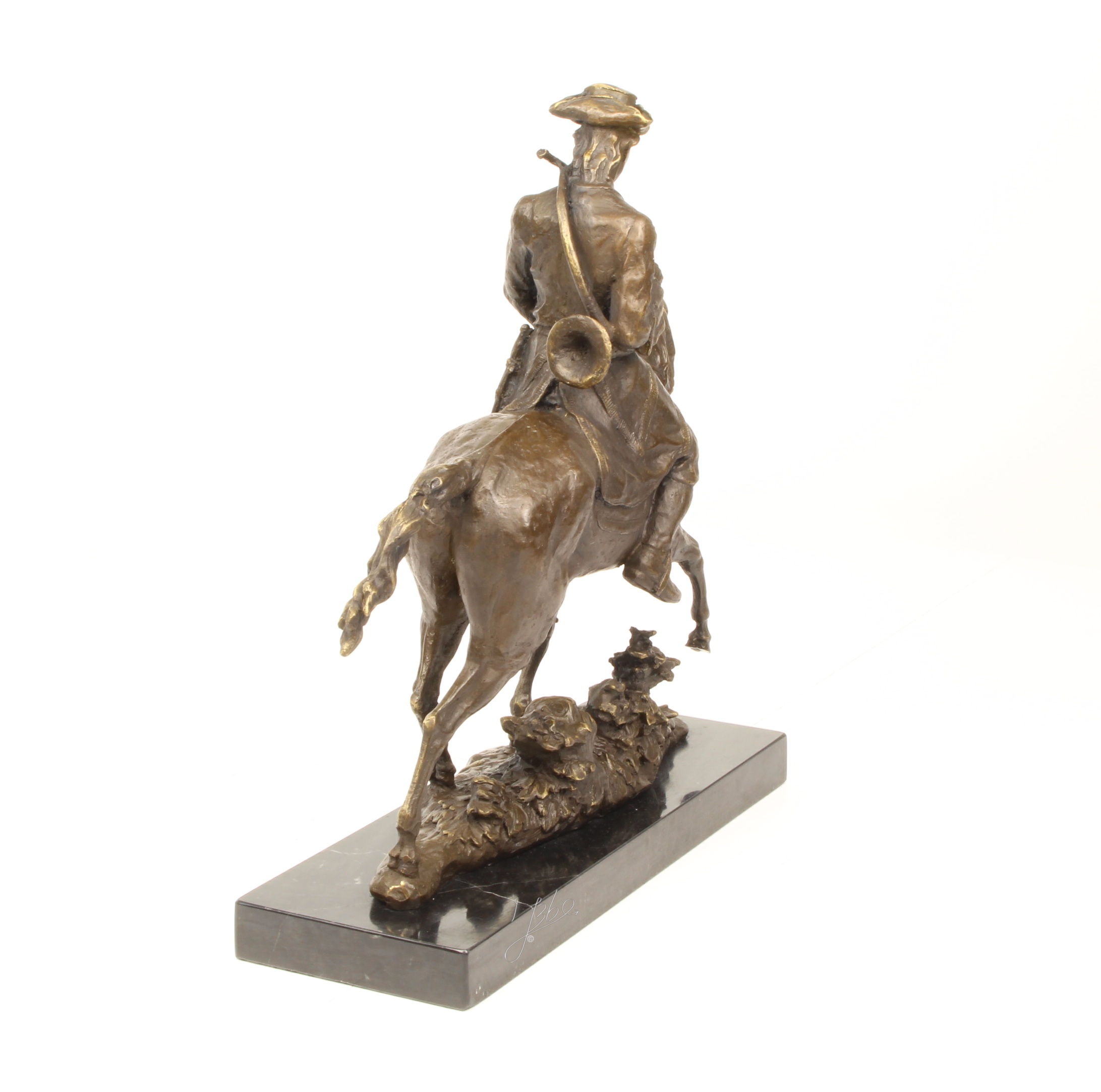 Exquisite Bronze Reiterstatue Louis XV Edle Skulptur Reiter auf Pferd 5