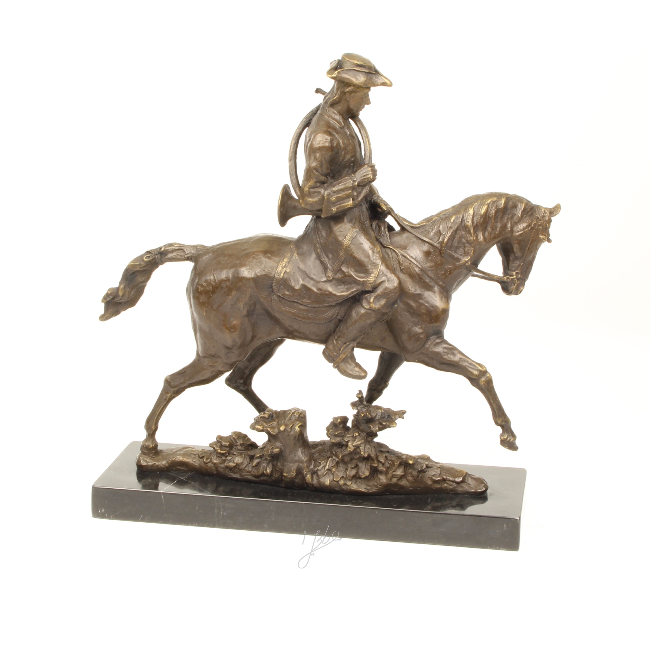 Exquisite Bronze Reiterstatue Louis XV Edle Skulptur Reiter auf Pferd 10