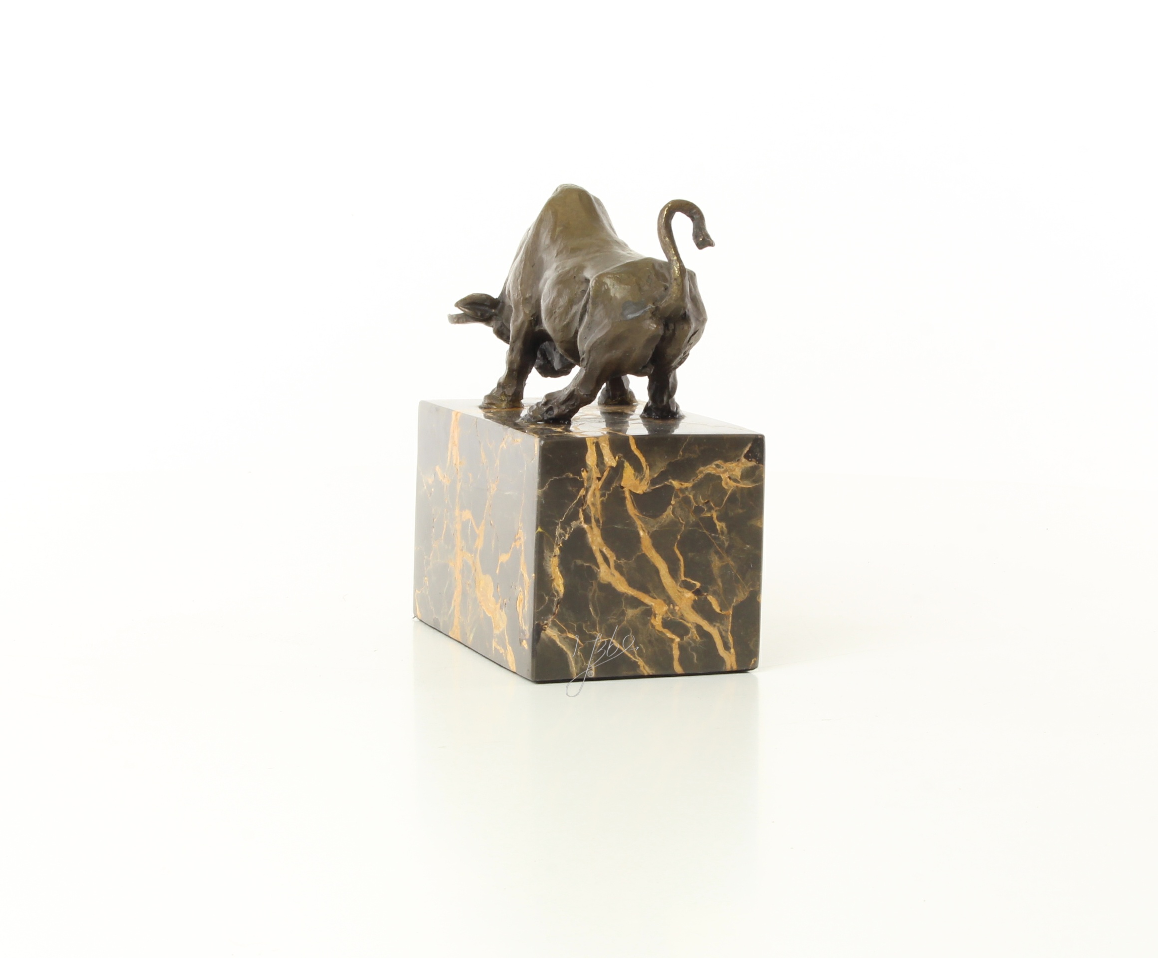 Dynamische Bronze Stier Skulptur auf Sockel für Ihr Zuhause 6