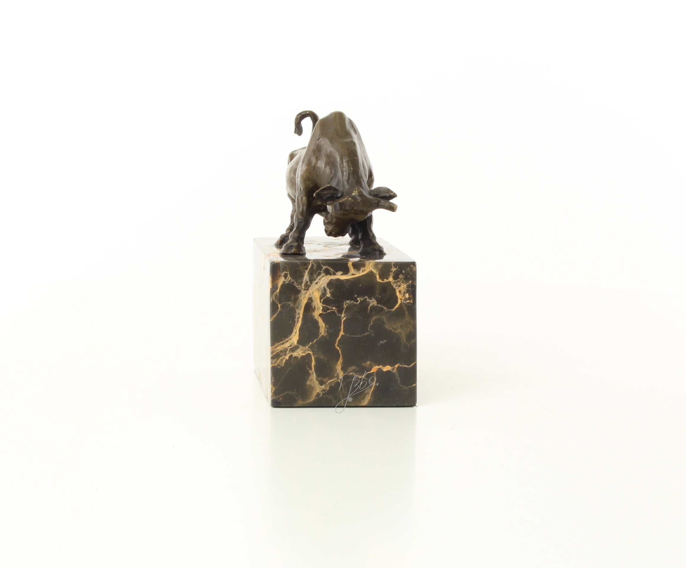 Dynamische Bronze Stier Skulptur auf Sockel für Ihr Zuhause 15