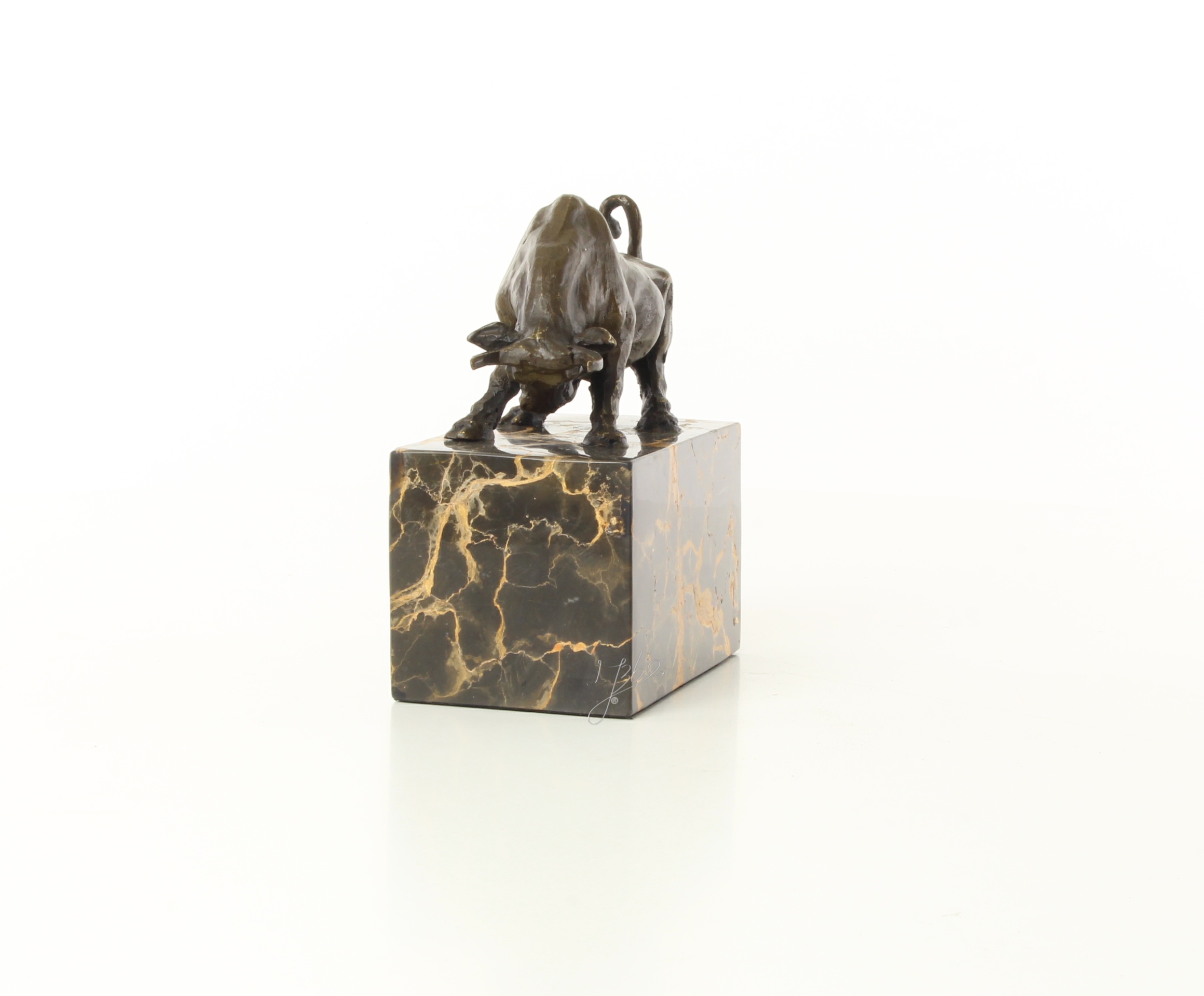 Dynamische Bronze Stier Skulptur auf Sockel für Ihr Zuhause 16