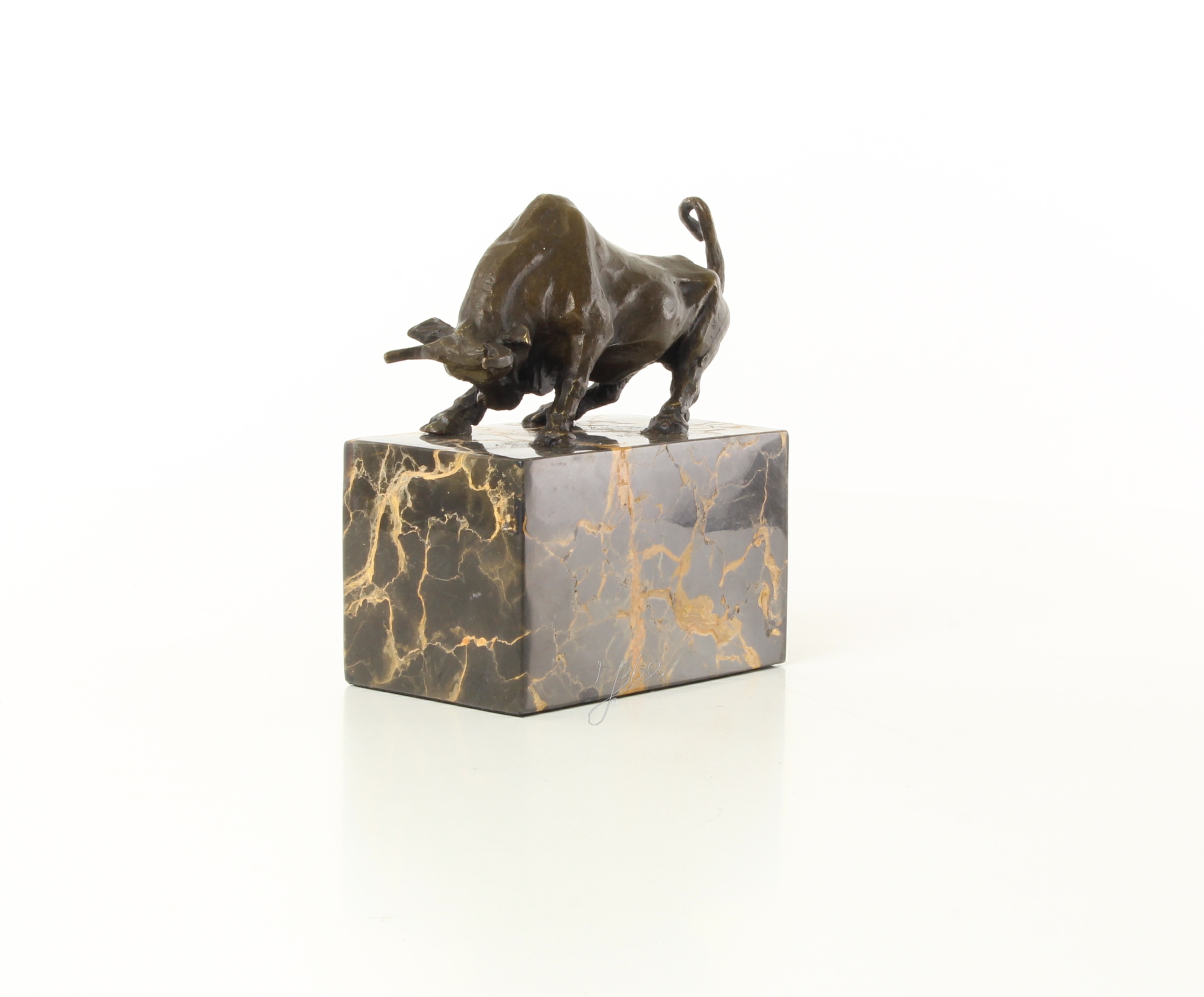 Dynamische Bronze Stier Skulptur auf Sockel für Ihr Zuhause 17